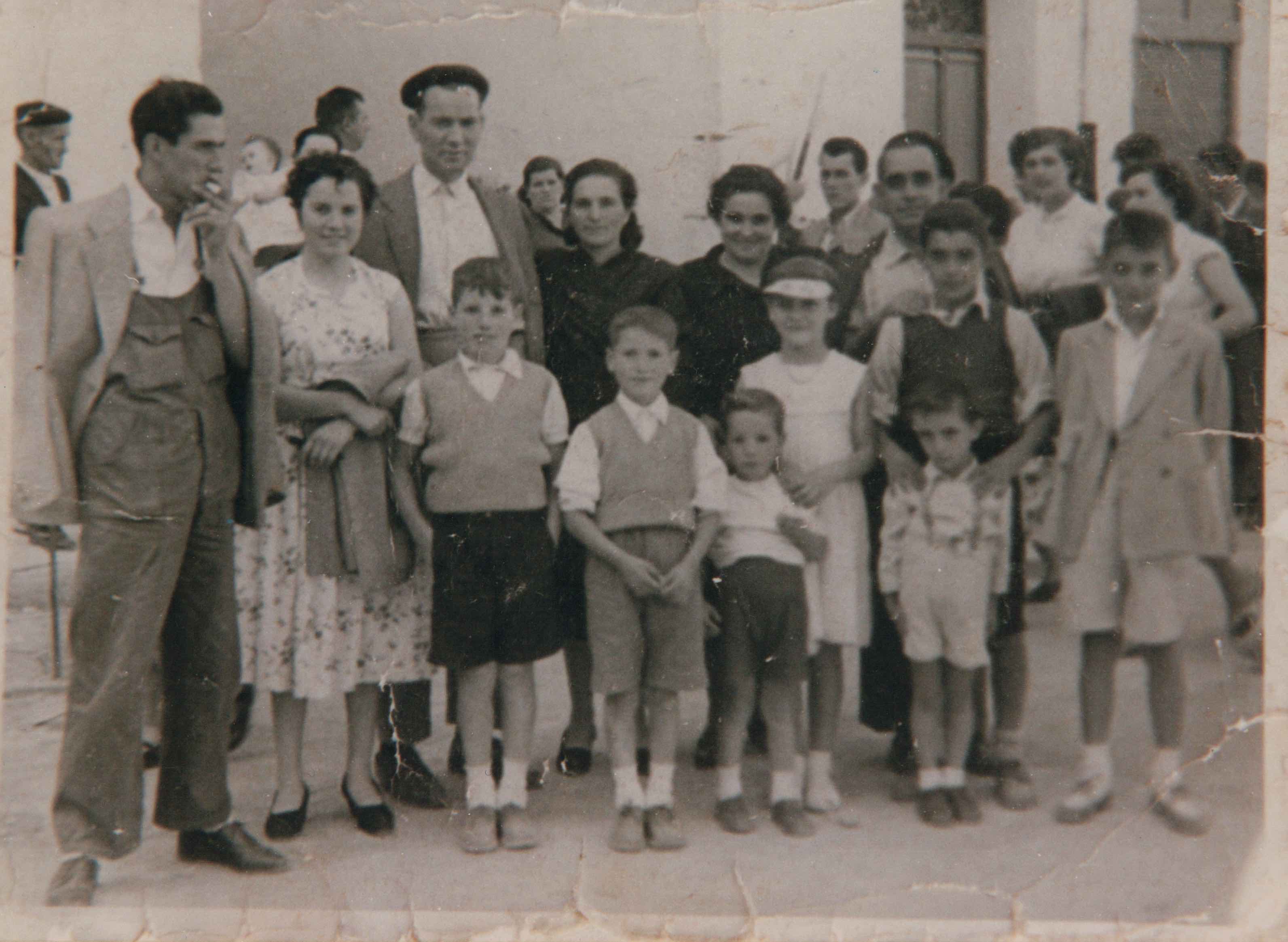 Hacia 1950 Familia Montón y Aguilar, Santa María de Huerta