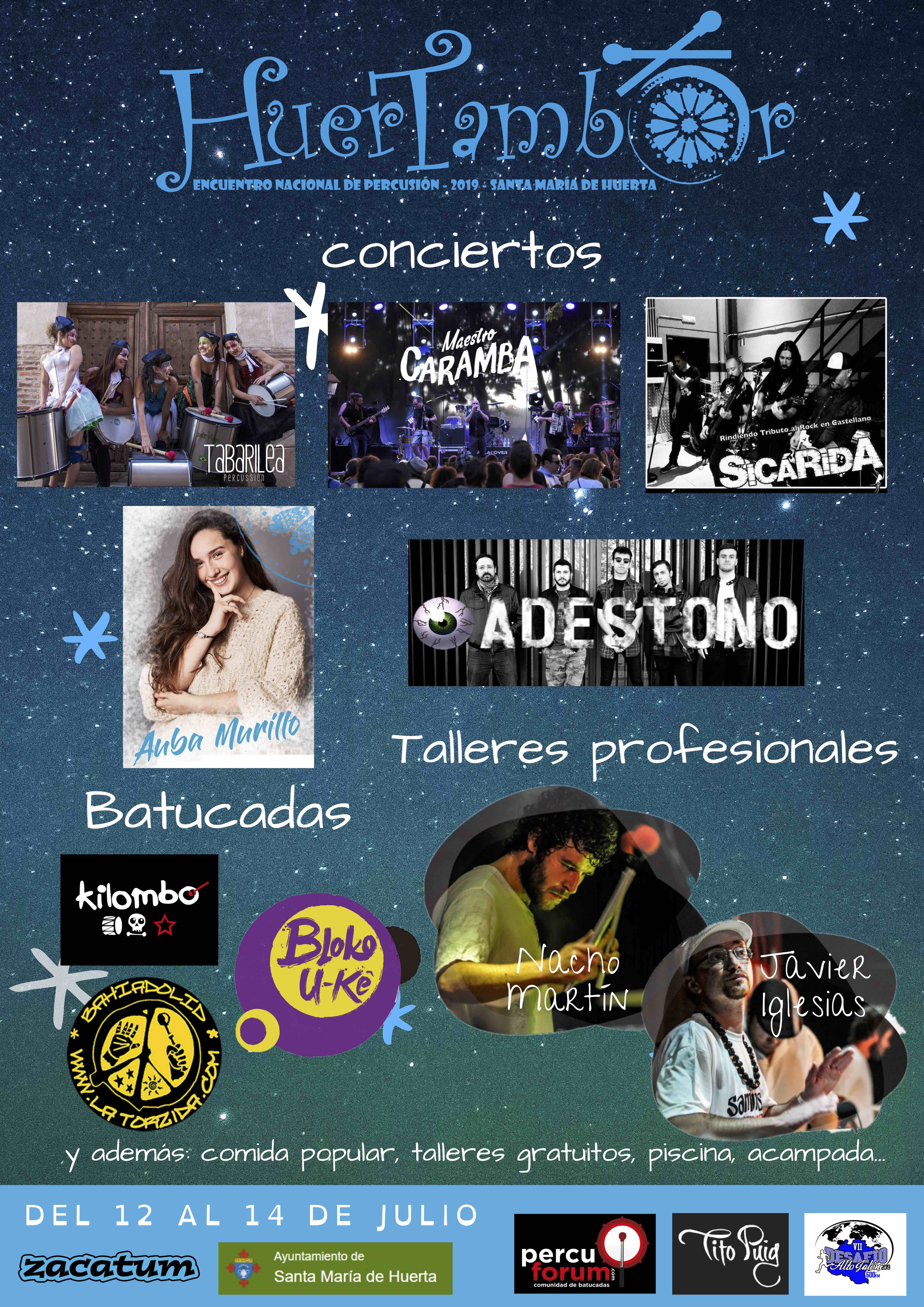 2019-07- Encuentro Nacional de Percusion - Conciertos en Santa María de Huerta