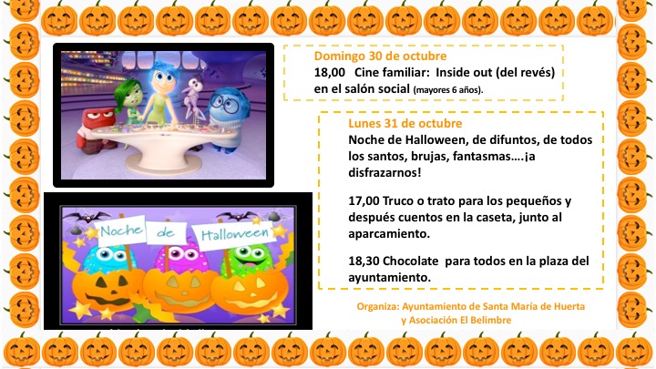 Actividades en Halloween en Santa María de Huerta