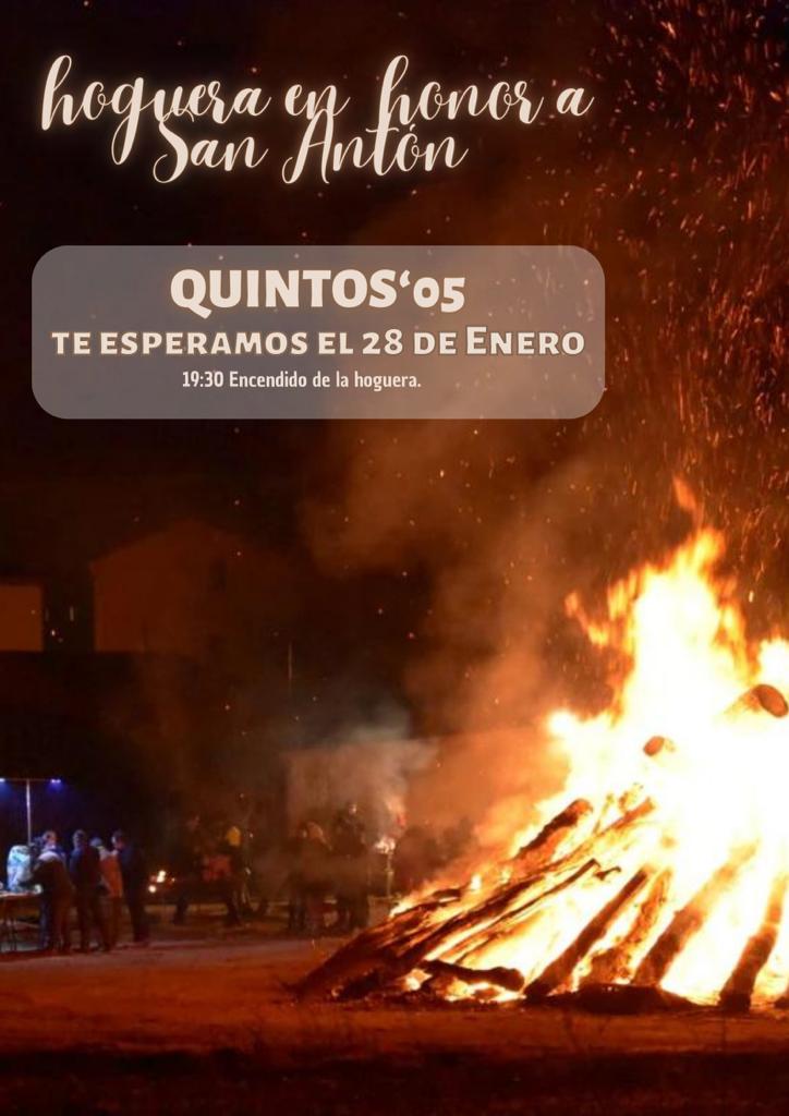 Hoguera de San Antón en Santa María de Huerta - 28 de Enero de 2023