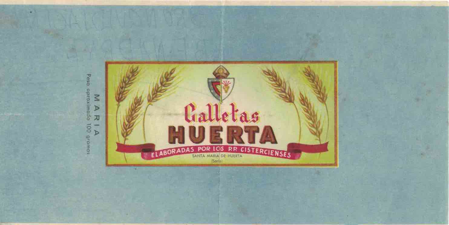 Etiquetas galletas "María" de Santa María de Huerta - hacia 1950