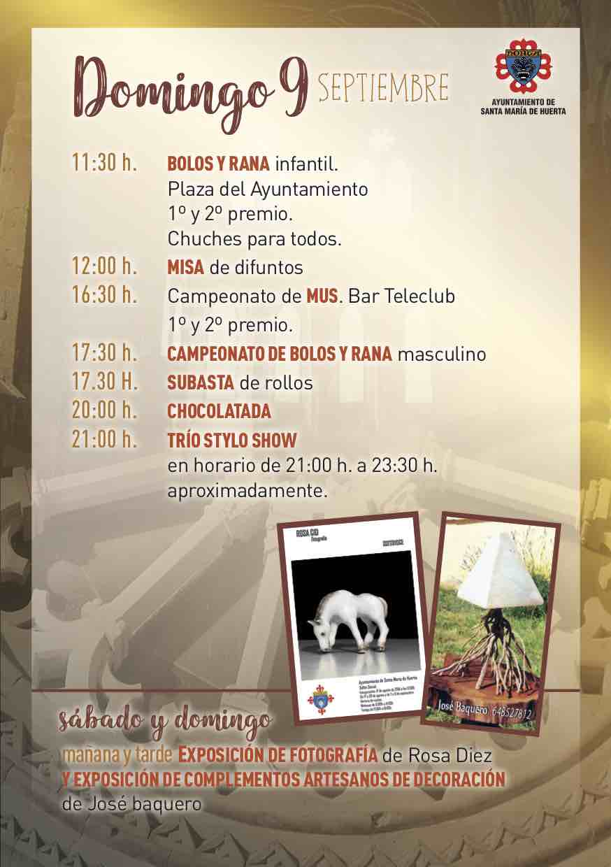 Fiestas Virgen del Destierro - Programa día 9