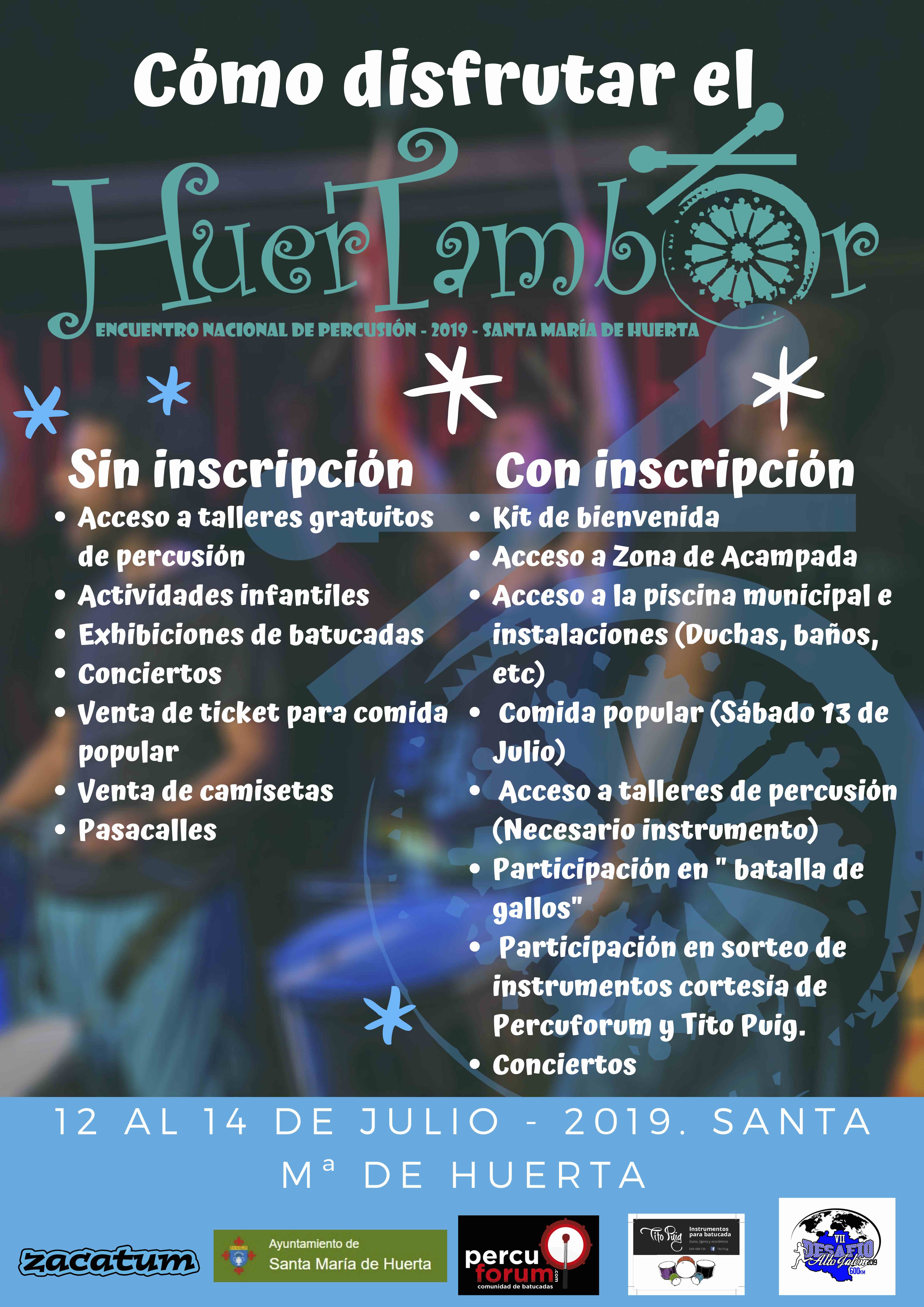 Encuentro Nacional de Percusión - 12 al 14 de Julio de 2019 - Como participar