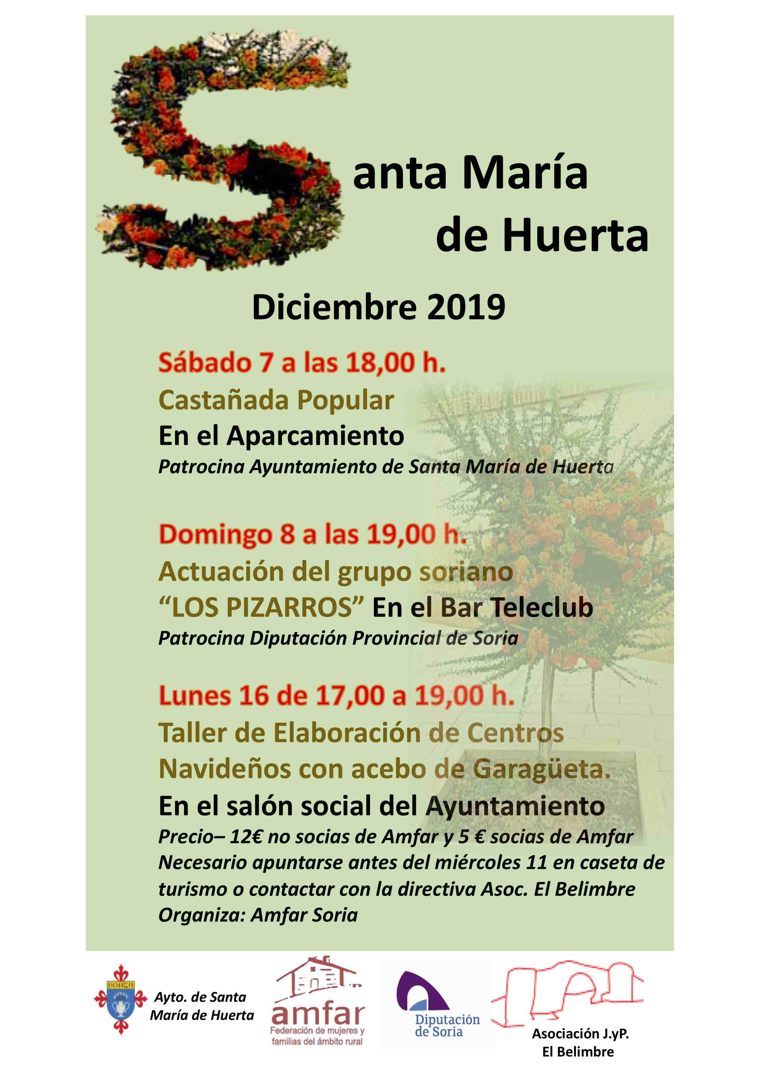 Dic.2019-Taller de confección de centros de Navidad de acebo