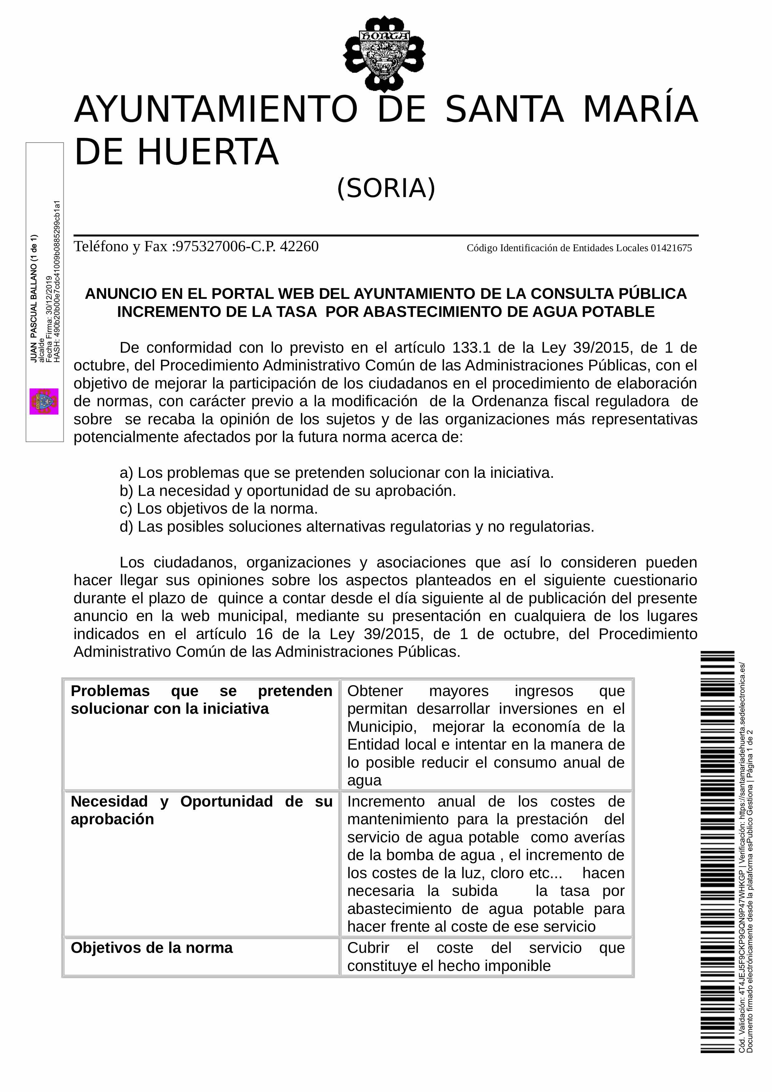 Consulta Pública-Incremento Tasa Abadtecimiento Agua Potable