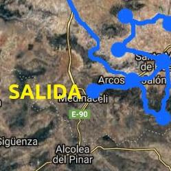 VII Desafío Alto Jalón - Mapa con el recorrido