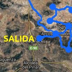 VII Desafío Alto Jalón - Mapa con el recorrido VII Desafío Alto Jalón - Mapa con el recorrido